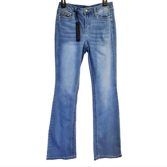 NEW Soundgirl Denim Jeans Western Juniors Size 9 - Picture 2 of 9